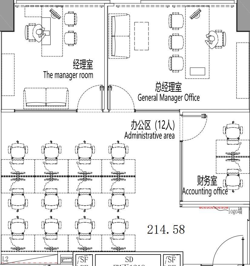 创富大厦·美百年科创中心 214.25㎡ 豪装 高层办公室出租