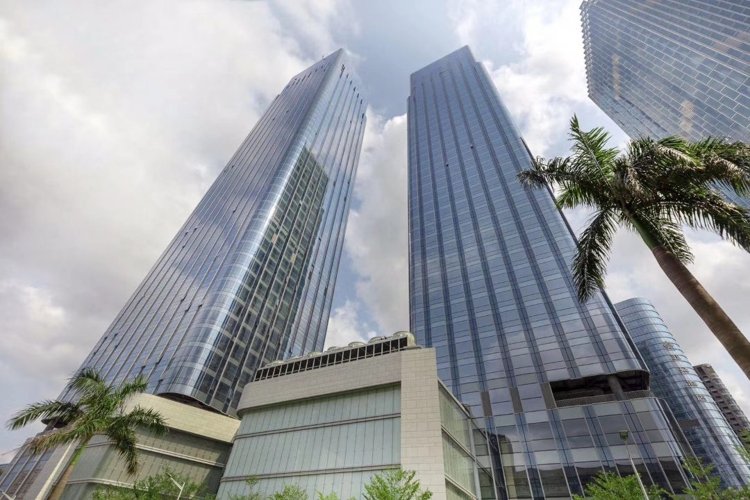 博今国际大厦1900㎡豪装办公室出租，高层南北向采光好实景图