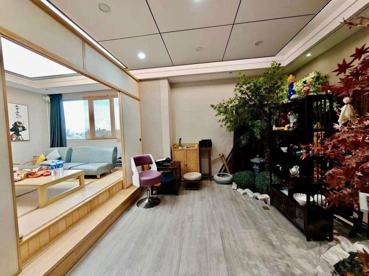 中电照明362㎡精装办公室出租,低层北向采光好