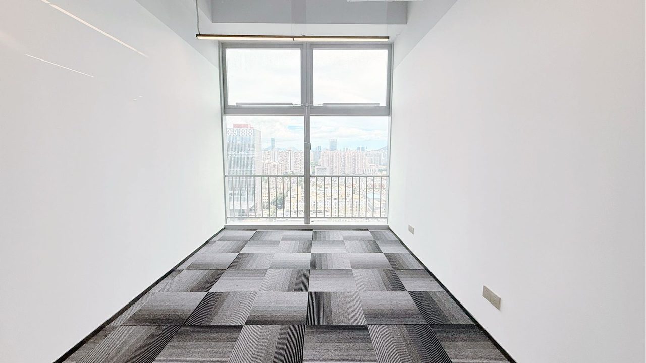 唐商科技大厦227㎡精装办公室出租,中层南向采光好