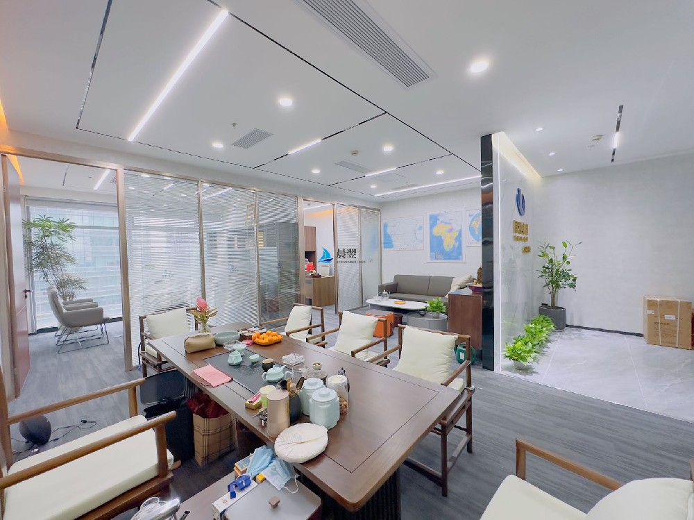 【天利中央商务广场158㎡办公室出租】2+1格局|一线海景|正南朝向实景图