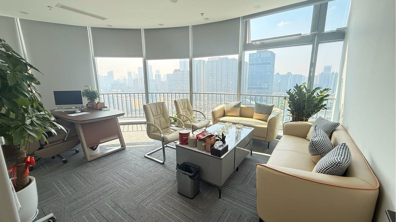 唐商科技大厦写字楼275㎡精装户型·高层东南向出租实景图
