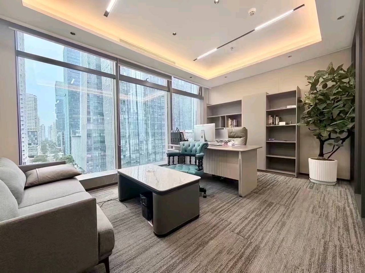 南山区科技园 豪威科技大厦509㎡精装办公间中层出租实景图