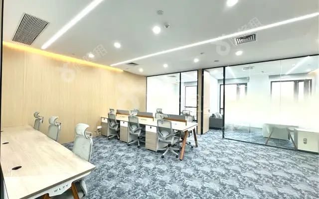 九洲电器大厦写字楼130㎡豪装户型·中层北向出租实景图