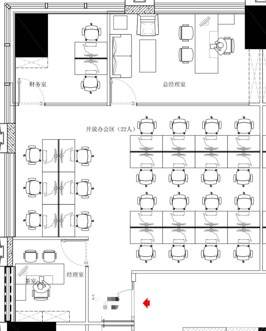 创富大厦·美百年科创中心 246㎡ 精装 中层办公室出租