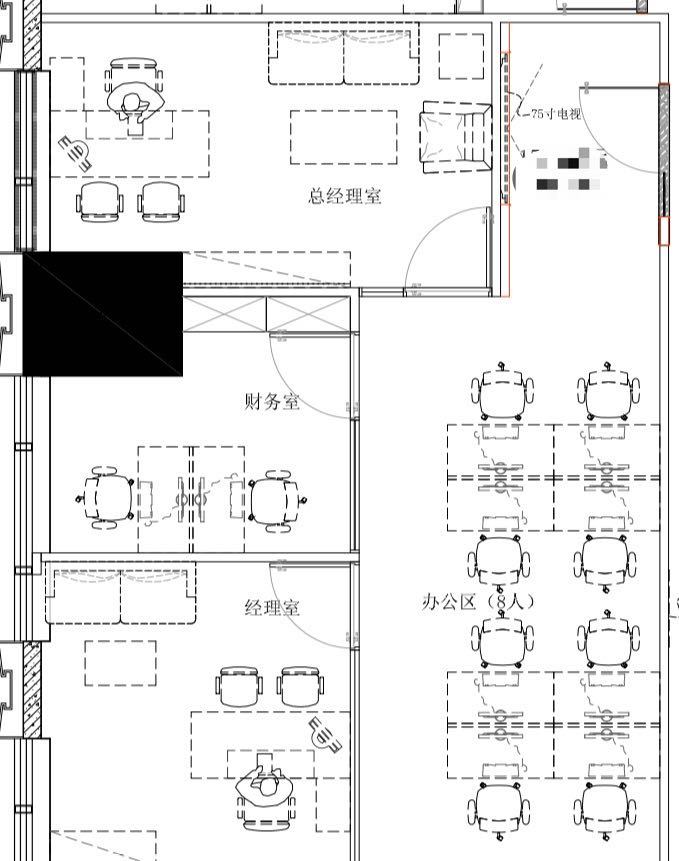 创富大厦·美百年科创中心 169㎡ 精装 中层办公室出租