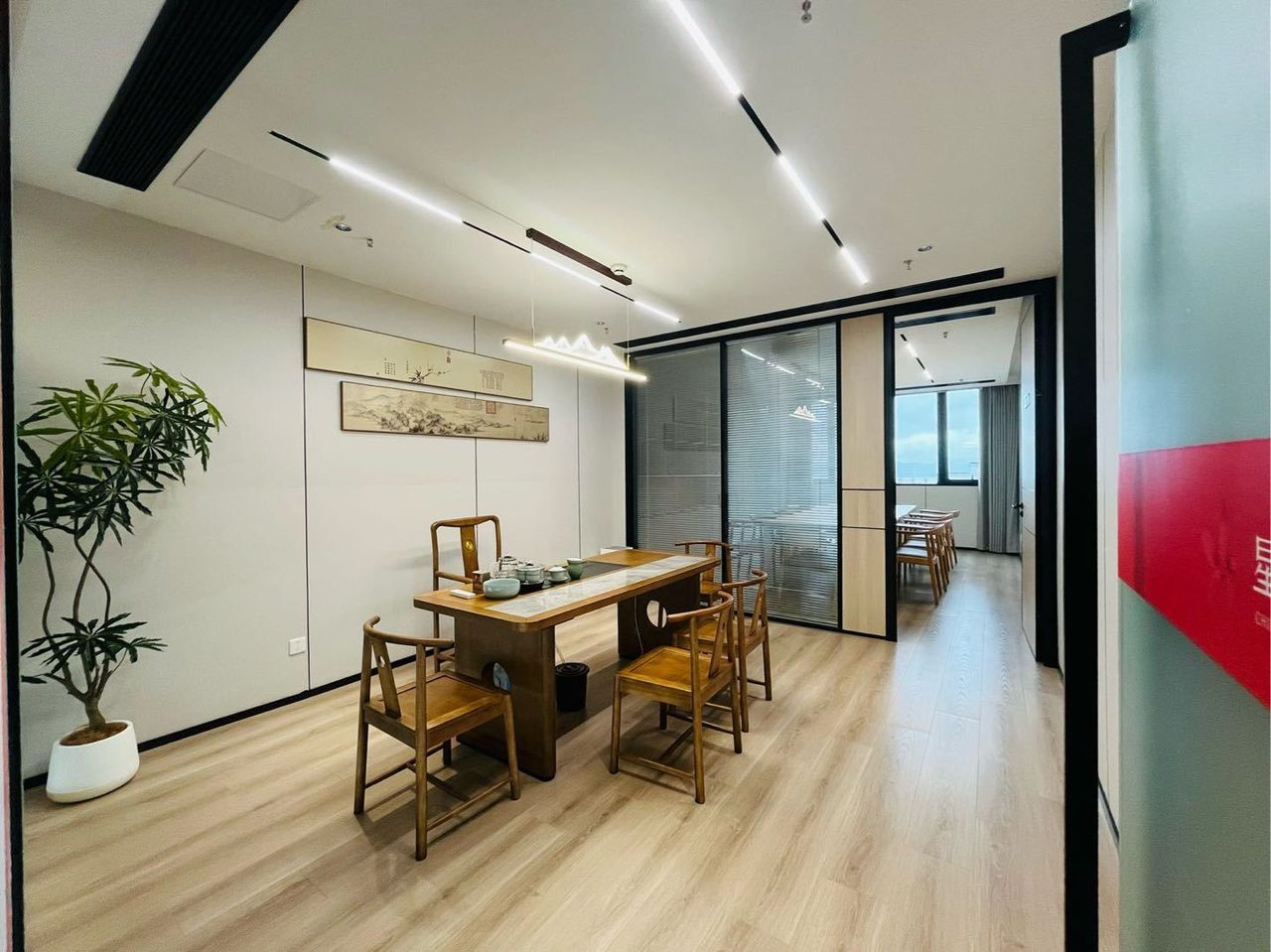 深圳湾科技生态园118㎡精装办公室出租,高层南向采光好(2)
