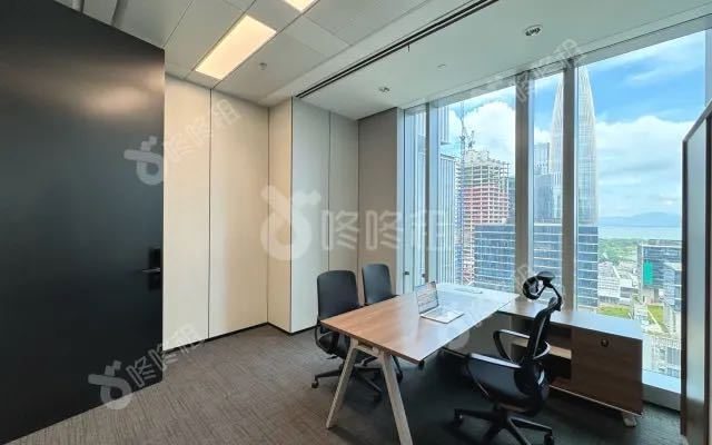 联想后海中心498㎡豪装办公室出租，中层东向采光好