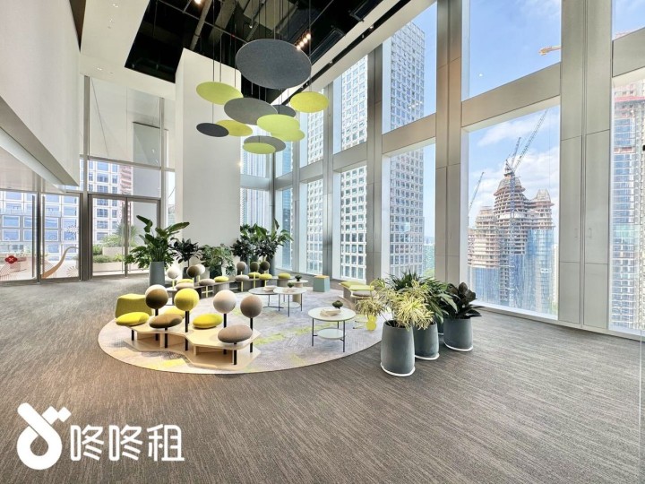 南山区超级总部基地 东方湾国际中心2000㎡豪装办公间高层出租