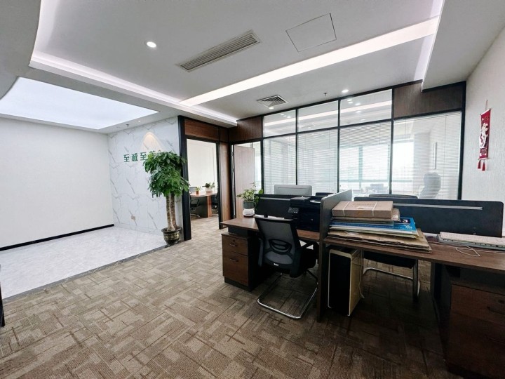 西海明珠大厦写字楼200㎡精装户型·高层南北向出租