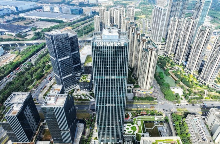 光明科技金融大厦 300㎡ 毛坯 中楼层办公室出租