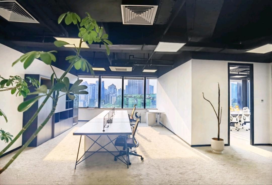 芒果网大厦245㎡精装办公室出租,中层东北向采光好