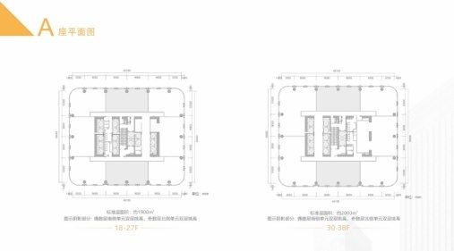 博今国际大厦1900㎡豪装办公室出租，高层南北向采光好