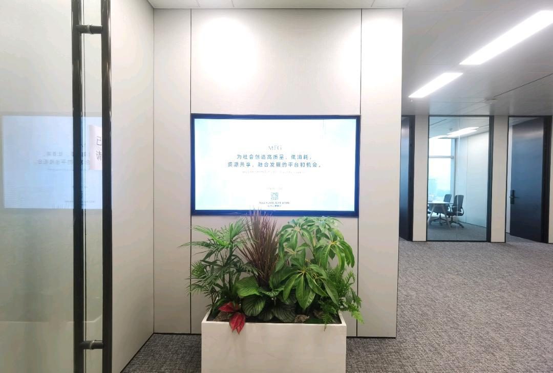 深圳湾SIC超级总部中心298㎡精装办公室出租,中层东向采光好