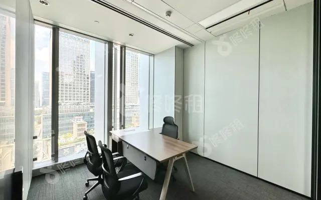 联想后海中心395㎡精装办公室出租,中层东向采光好