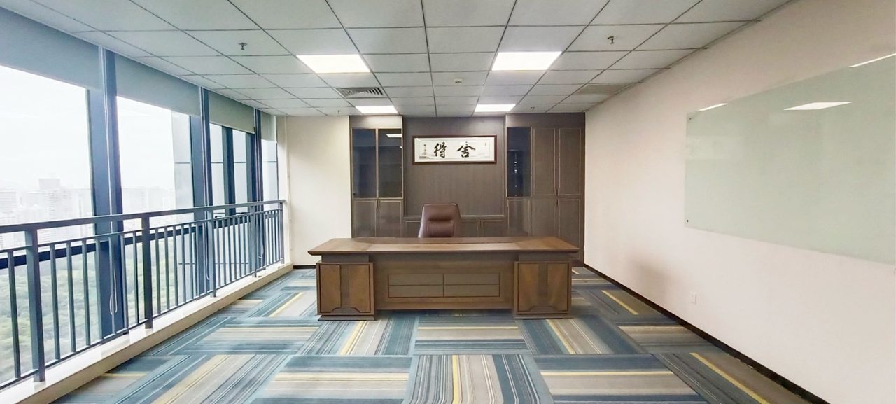 比克科技大厦529㎡豪装办公室出租，高层东南向采光好