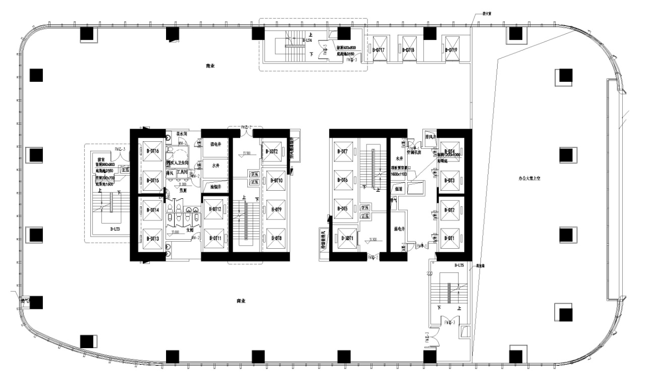 豪方天际广场1462.38㎡出租