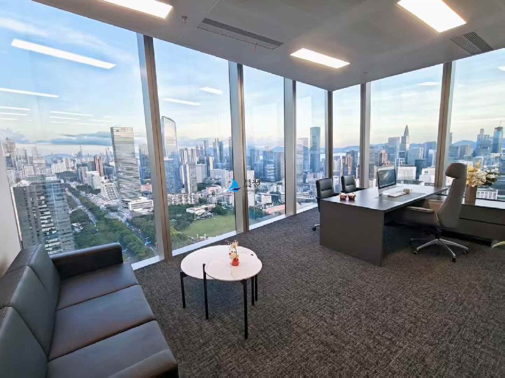 【汉京金融中心410㎡办公室出租】｜5+1格局｜东南双面采光