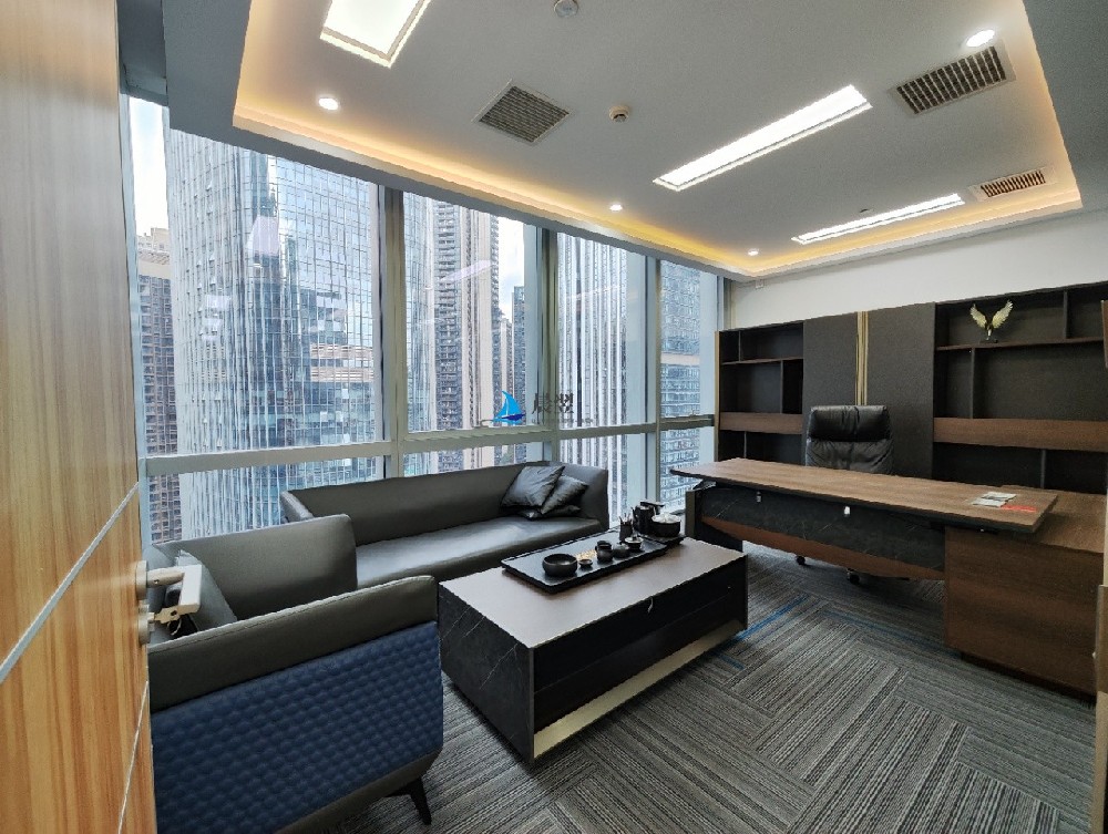 【大冲商务中心221㎡办公室出租】85元/㎡｜2+1格局｜带家私