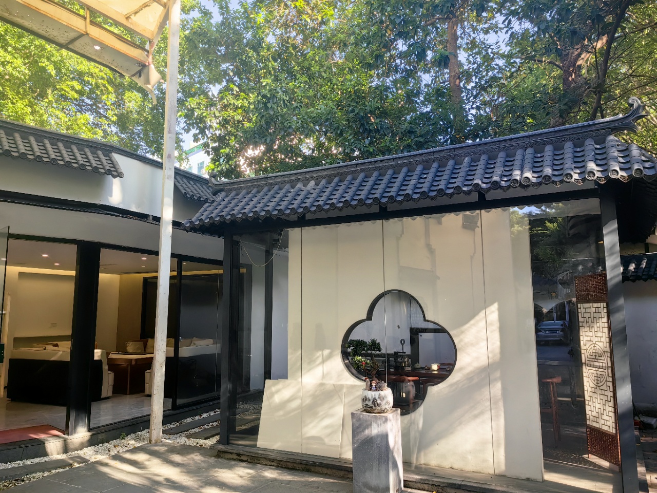 深圳独栋带120㎡院子会所出租