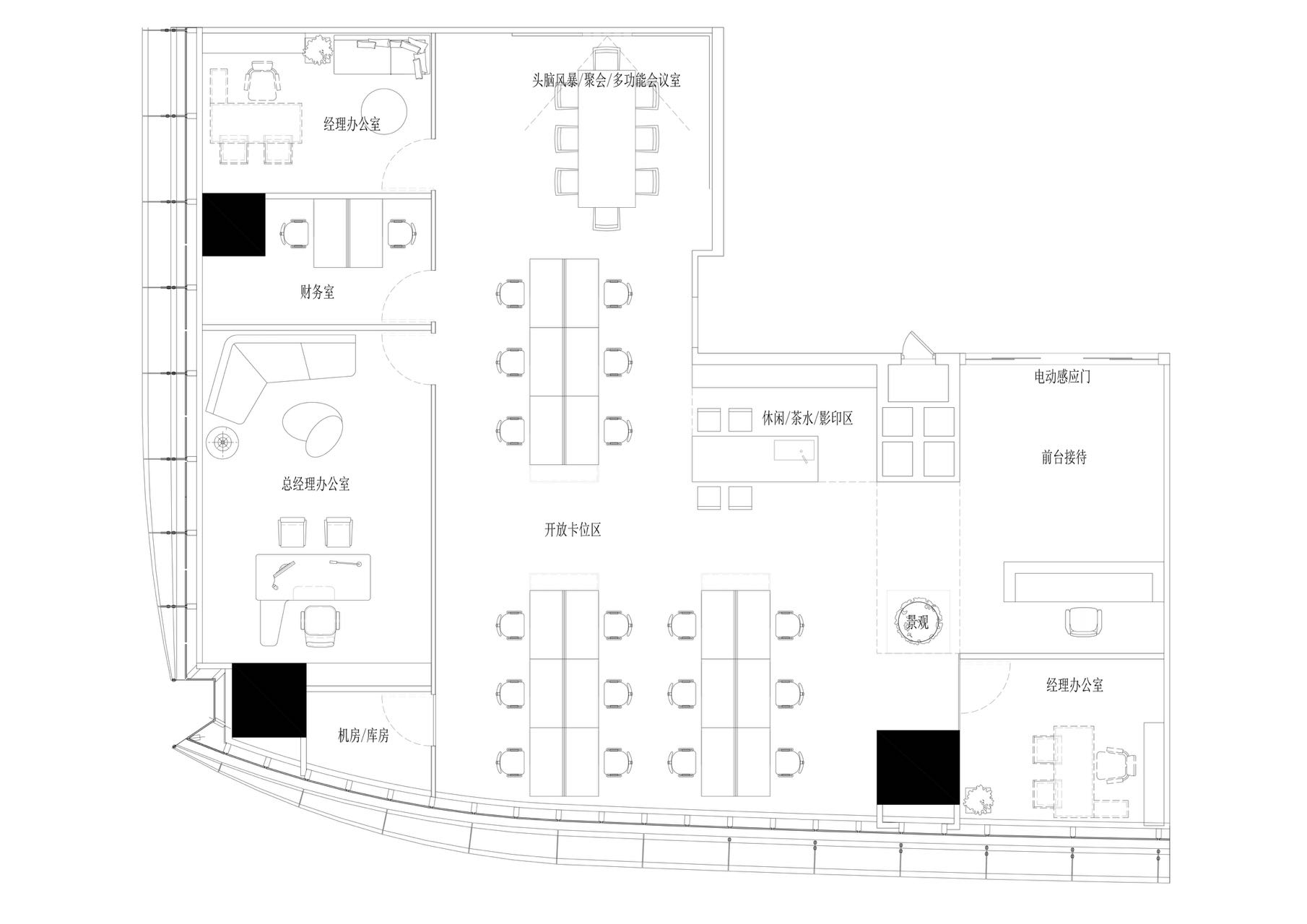 中洲控股中心450㎡豪装办公室出租