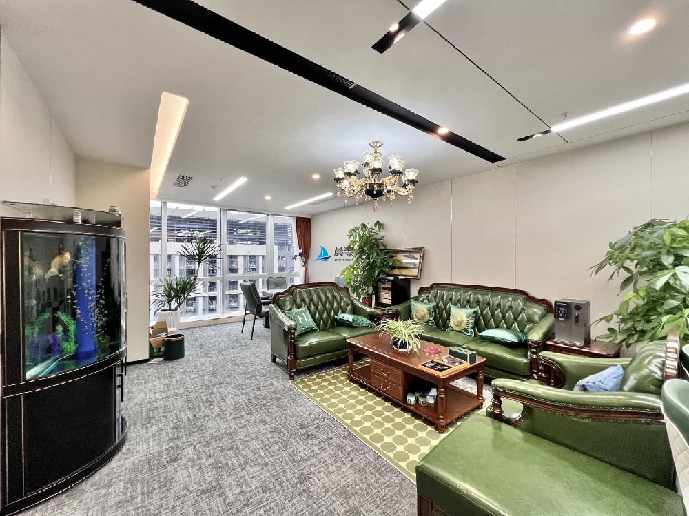 【华润置地大厦628㎡办公室出租】带全套家私 6+1格局 电梯口 地铁1号线